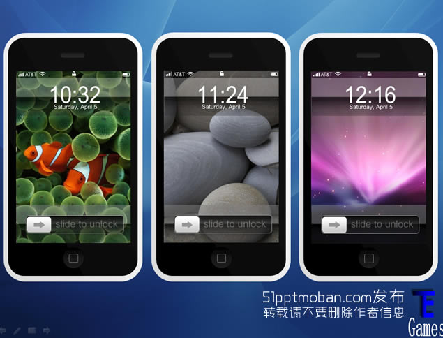 iPhoneƷģʾpptģ,Ƽģ