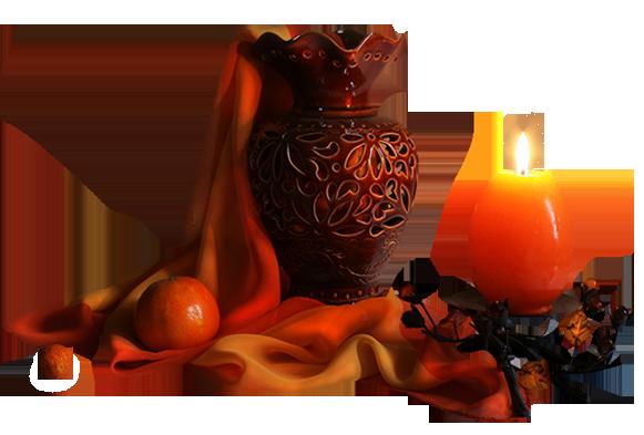 蜡烛与花瓶烛台png图片